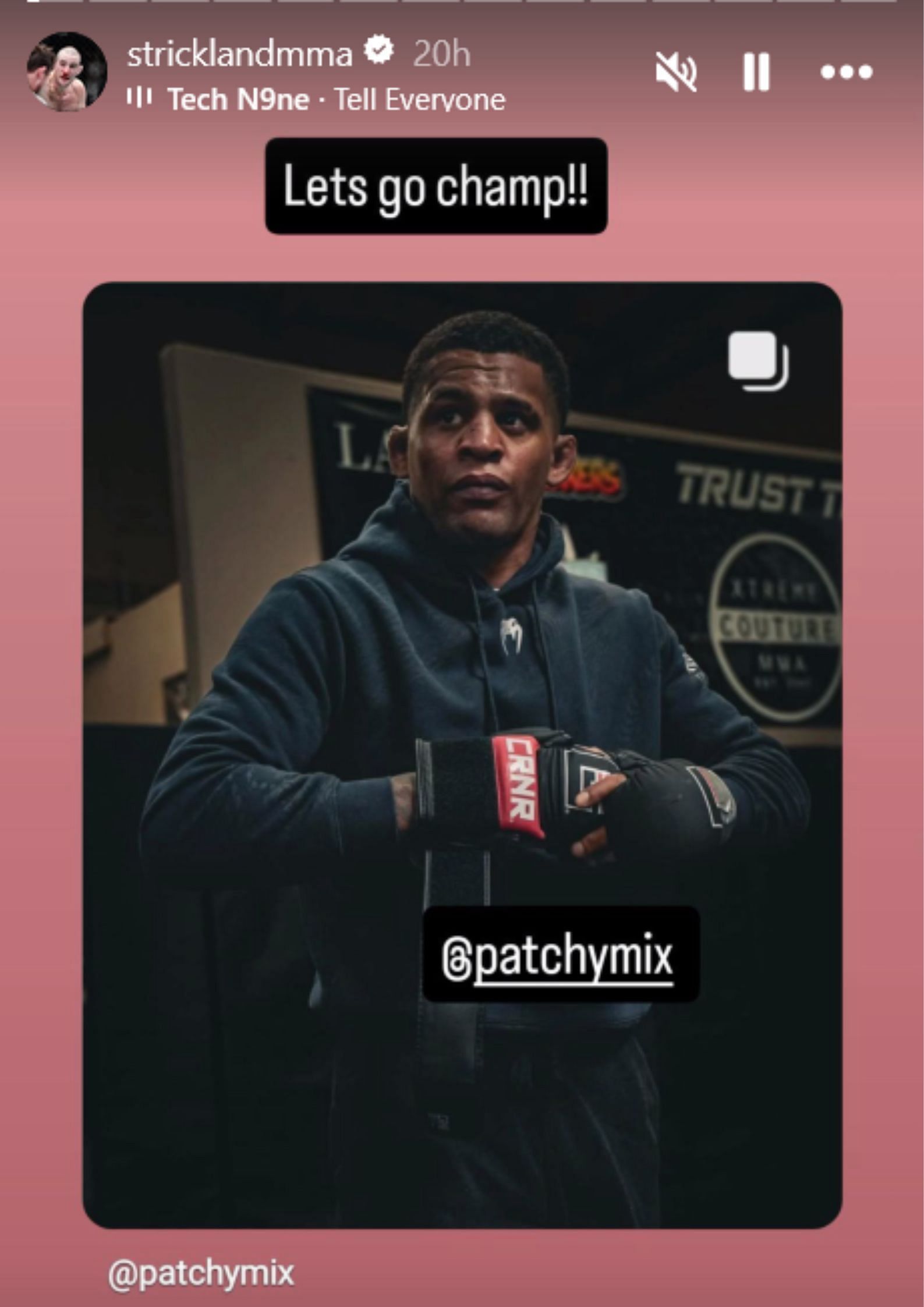 @stricklandmma on Instagram.